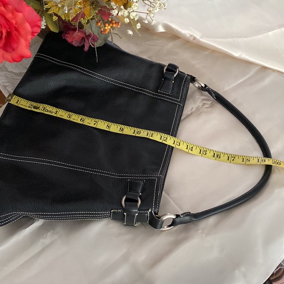 Genuine black leather , shoulder bag. - Picture 12 of 14